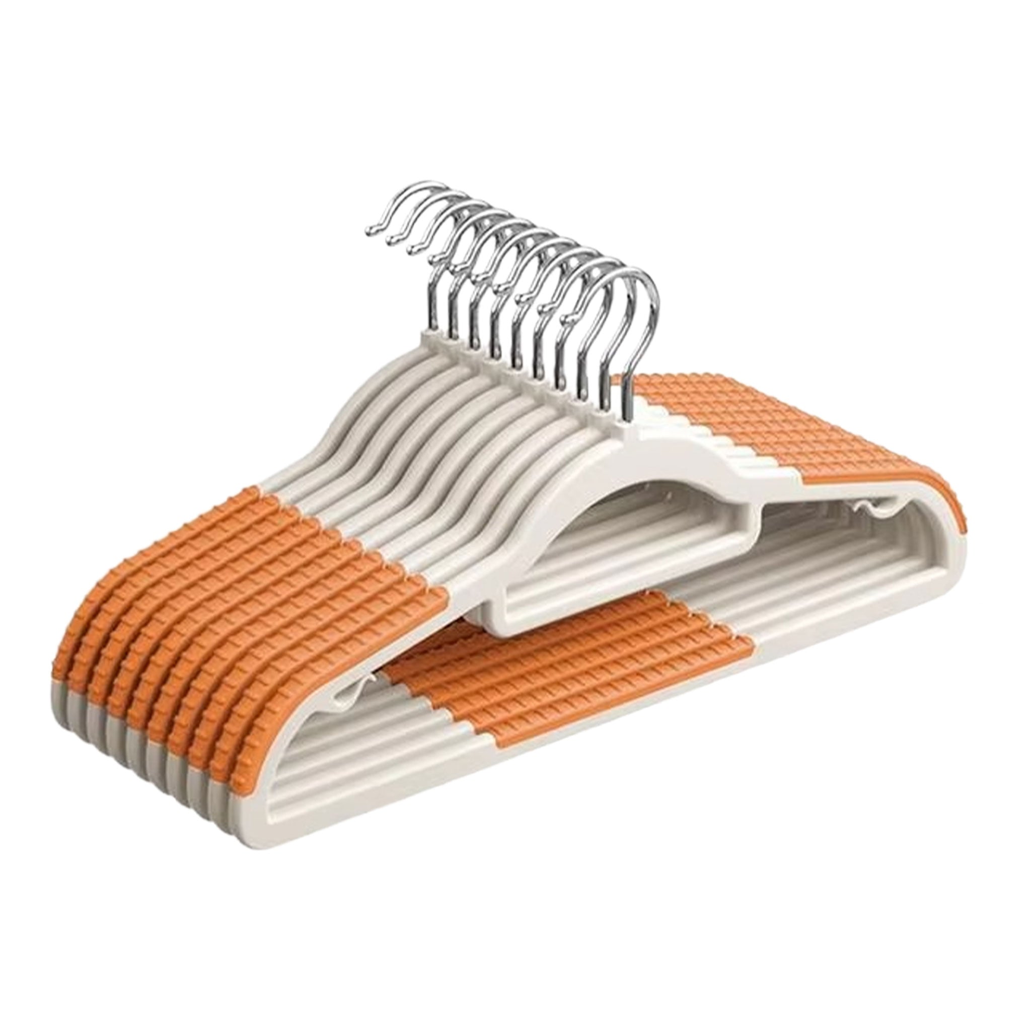 "10-Piece Non-Slip Clothes Hanger Set – No-Trace Storage Solution"