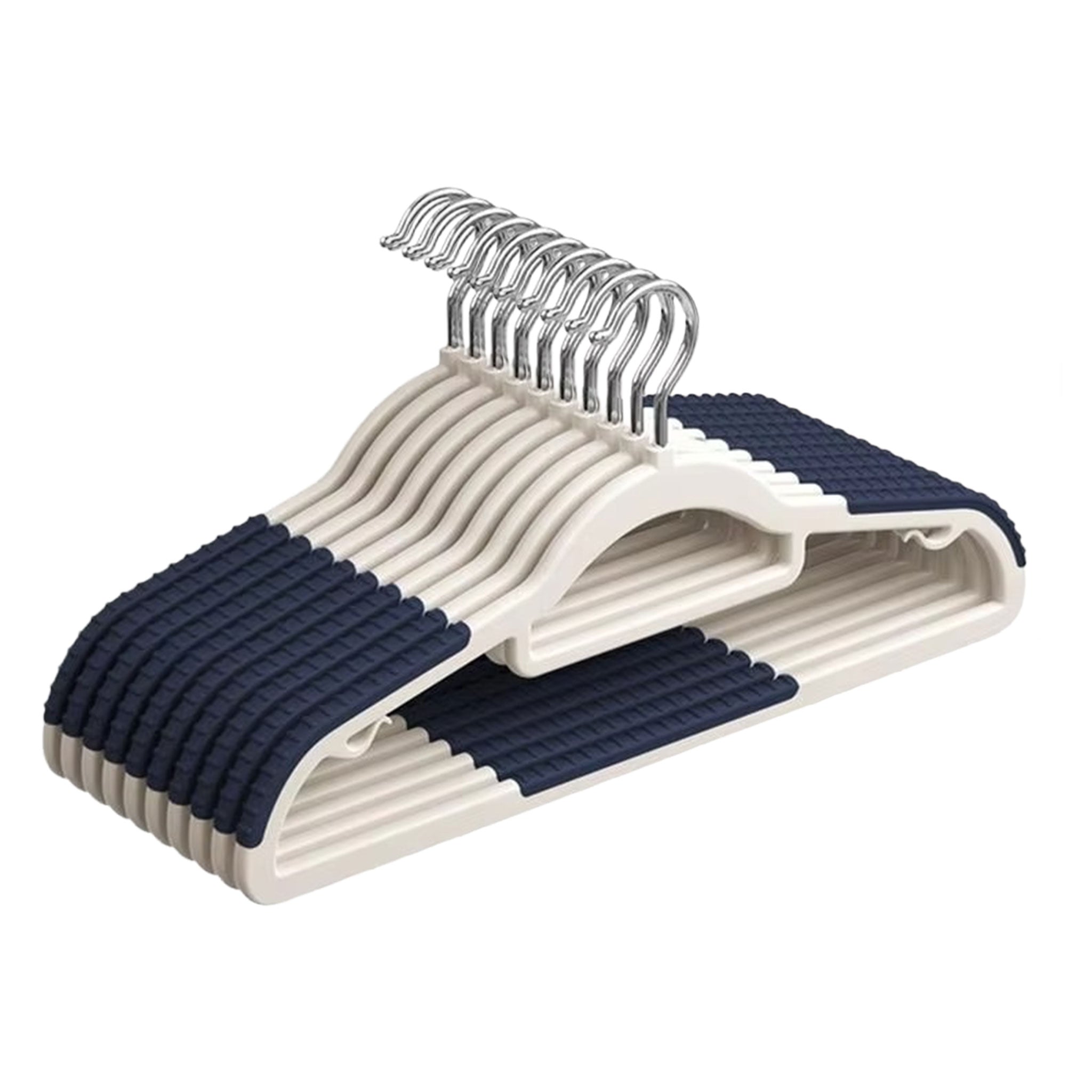 "10-Piece Non-Slip Clothes Hanger Set – No-Trace Storage Solution"