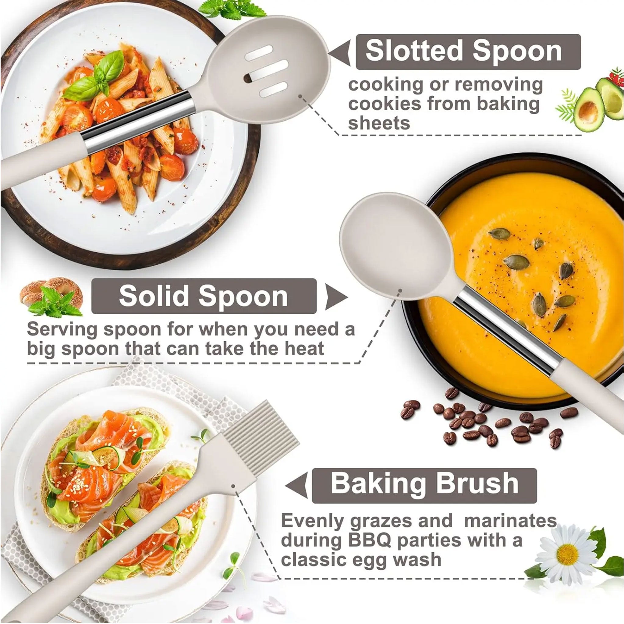 33-Piece Silicone Kitchen Utensils Set – Non-Stick Cooking Tools