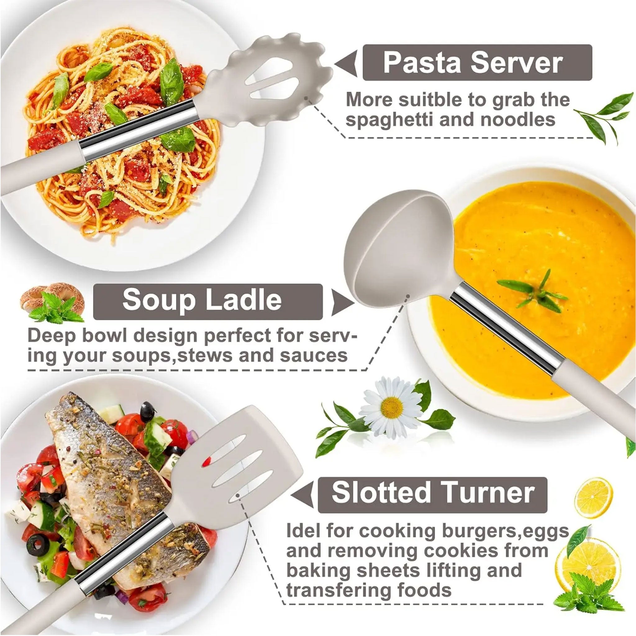 33-Piece Silicone Kitchen Utensils Set – Non-Stick Cooking Tools