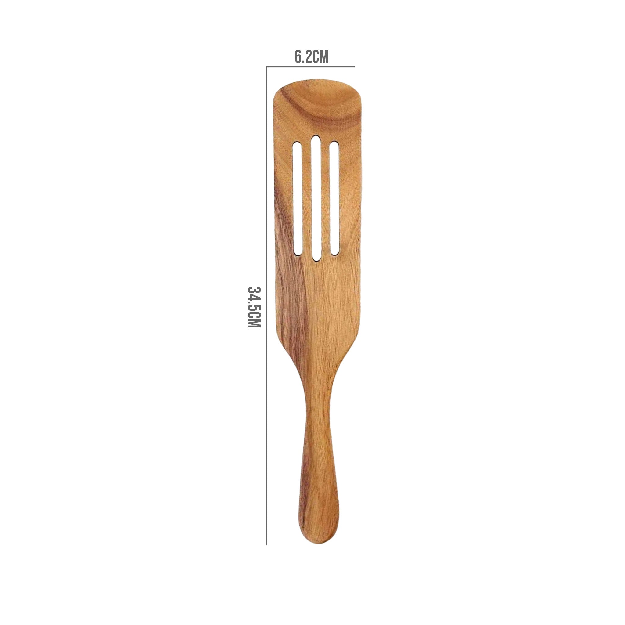 7-Piece Teak Wood Cooking Spoon & Skimmer Set