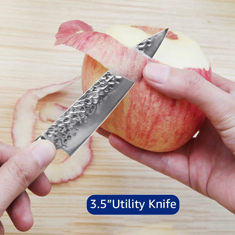 Kitchen Knife 8 inch Professional Japanese Chef Knives 7CR17 440C High Carbon Stainless Steel Meat Cleaver Slicer Santoku Knife