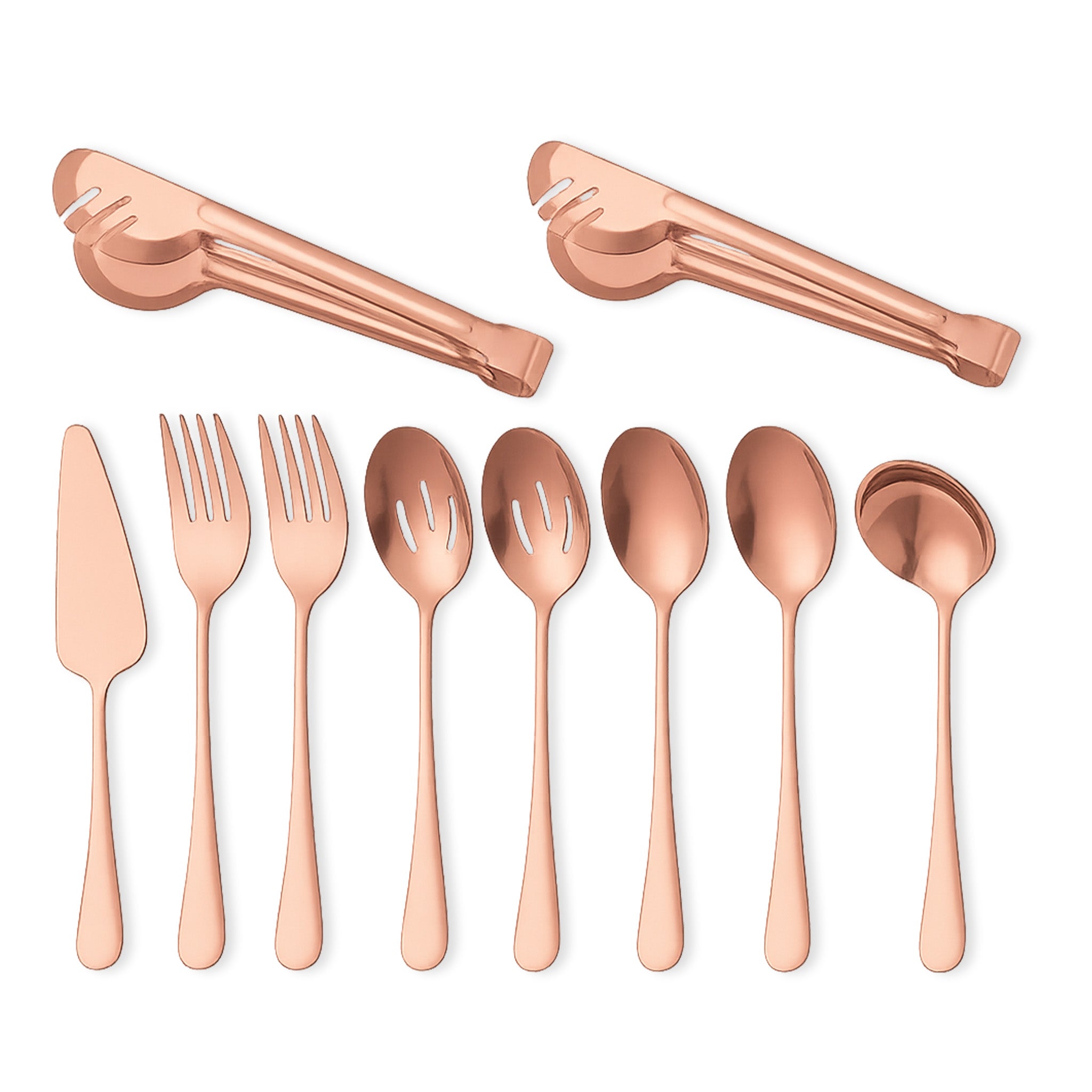 10-Piece Stainless Steel Serving Utensil Set