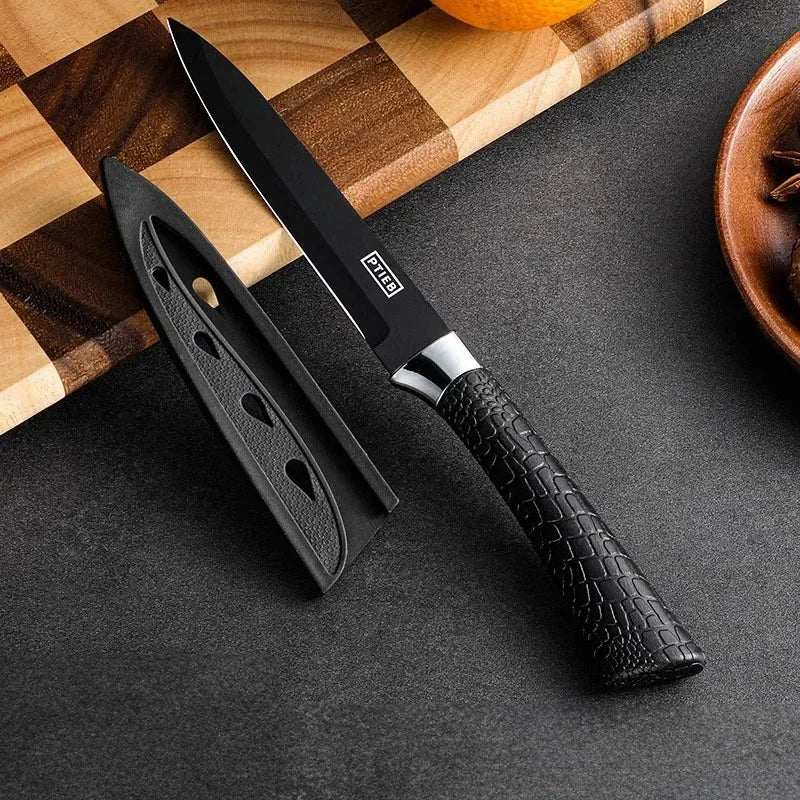 CMGF Forged Knife Set, Kitchen Knife Sharp Household Suitable for Cutting Meat and Vegetables Kitchen Tool Fruit Knife Set