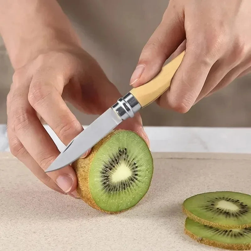 Household Folding Fruit Knife Stainless Steel Sharp Peeler Knife Vegetable and Fruit Slicing Knife Butcher's Meat Boning Knives