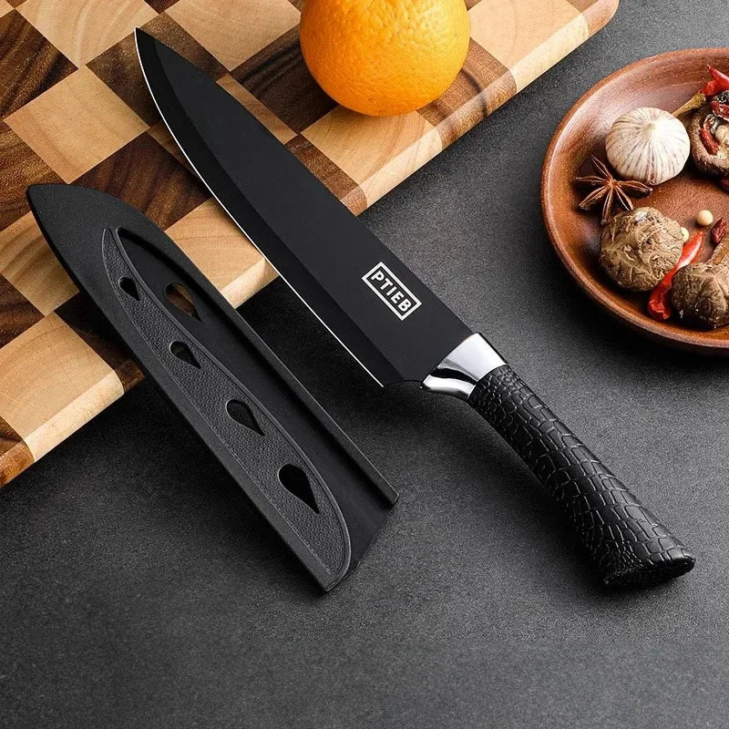 CMGF Forged Knife Set, Kitchen Knife Sharp Household Suitable for Cutting Meat and Vegetables Kitchen Tool Fruit Knife Set