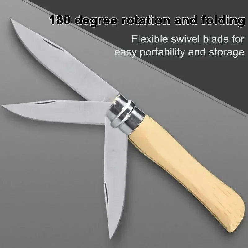 Household Folding Fruit Knife Stainless Steel Sharp Peeler Knife Vegetable and Fruit Slicing Knife Butcher's Meat Boning Knives