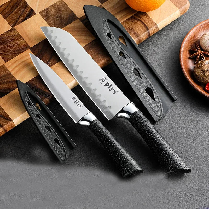 CMGF Forged Knife Set, Kitchen Knife Sharp Household Suitable for Cutting Meat and Vegetables Kitchen Tool Fruit Knife Set