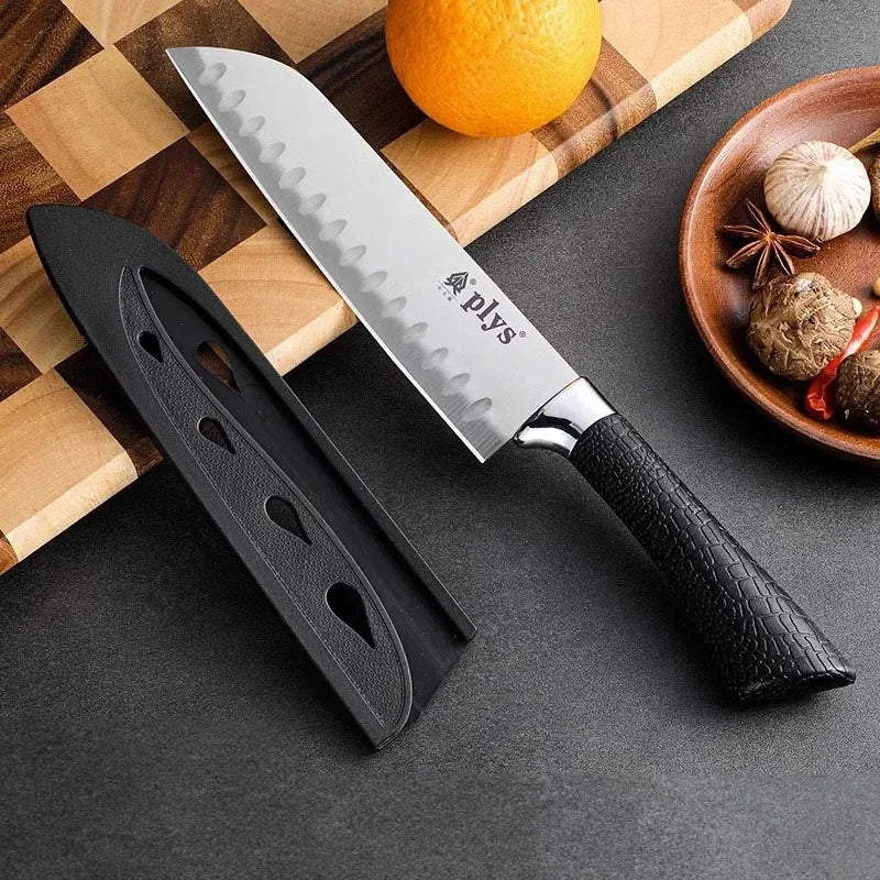CMGF Forged Knife Set, Kitchen Knife Sharp Household Suitable for Cutting Meat and Vegetables Kitchen Tool Fruit Knife Set