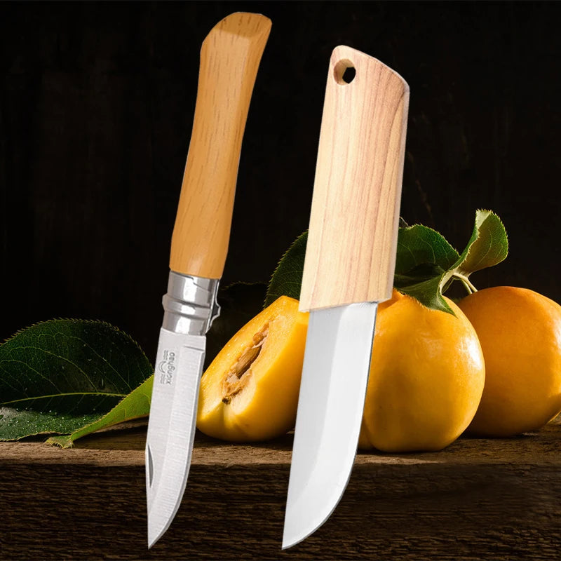 Household Folding Fruit Knife Stainless Steel Sharp Peeler Knife Vegetable and Fruit Slicing Knife Butcher's Meat Boning Knives