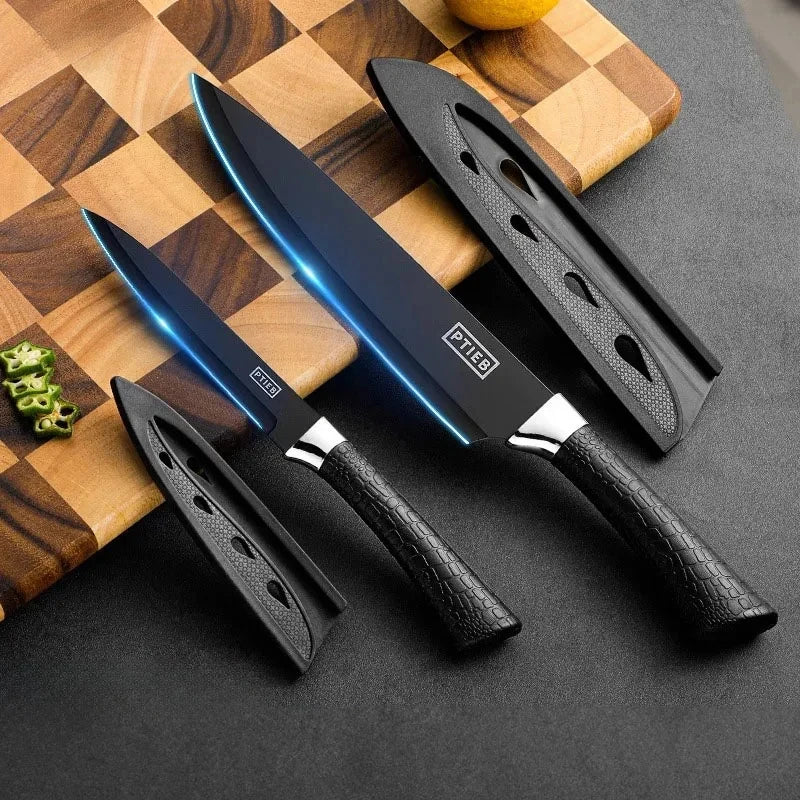 CMGF Forged Knife Set, Kitchen Knife Sharp Household Suitable for Cutting Meat and Vegetables Kitchen Tool Fruit Knife Set