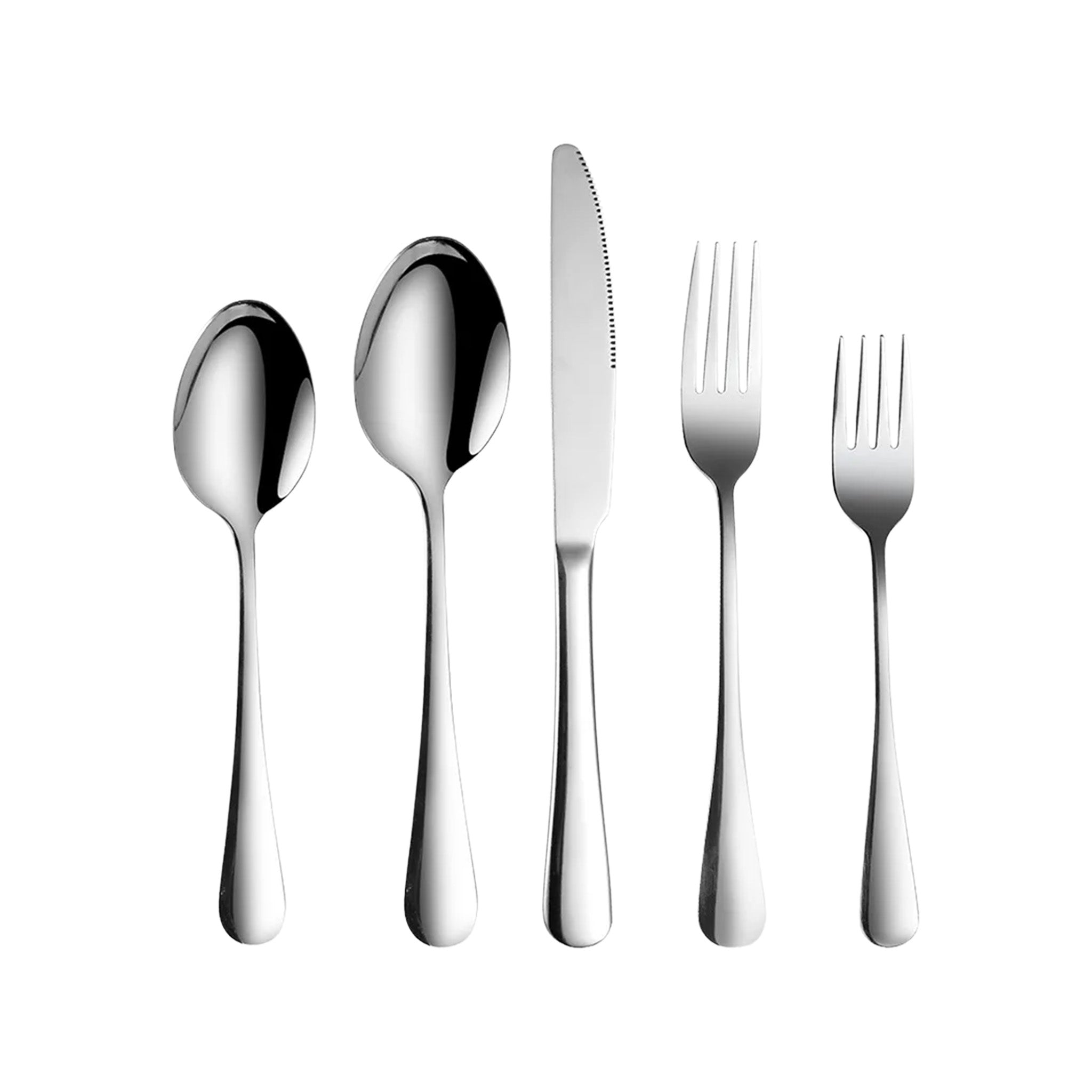 Luxury 5-Piece Gold Cutlery Set