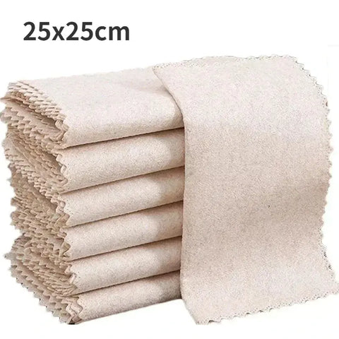 1-20pcs Magic Cleaning Cloths Natural Luffa Plant Fiber Super Absorbent Towels Kitchen Dishcloth Non-stick Oil Rag Scouring Pad