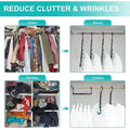 1-40PCS Multi-functional Hanger Rotating Folding Hanger Space-saving 5-hole Windproof Hanger Organizer Connecting Hooks wiktra