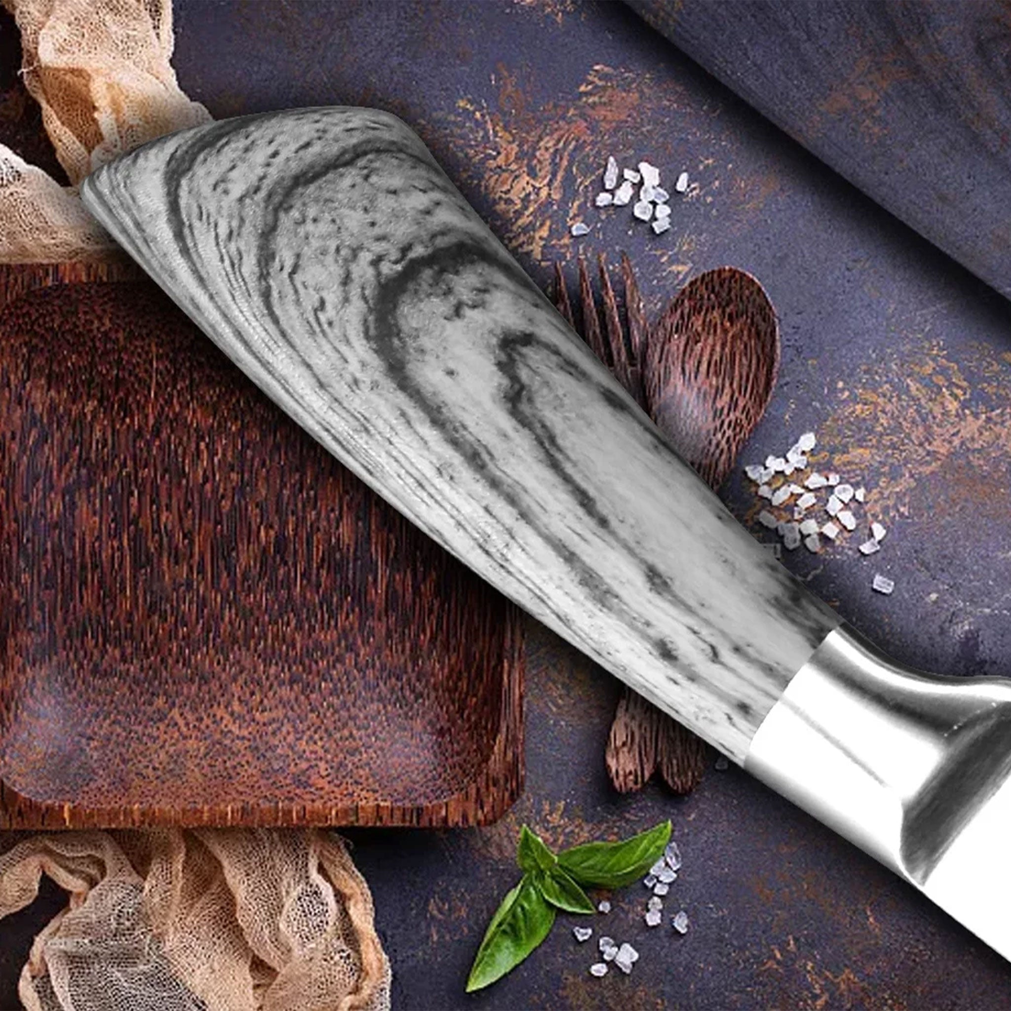 1–8 Piece Japanese Chef Knife Set – 7Cr17/440C Stainless Steel Kitchen Tools