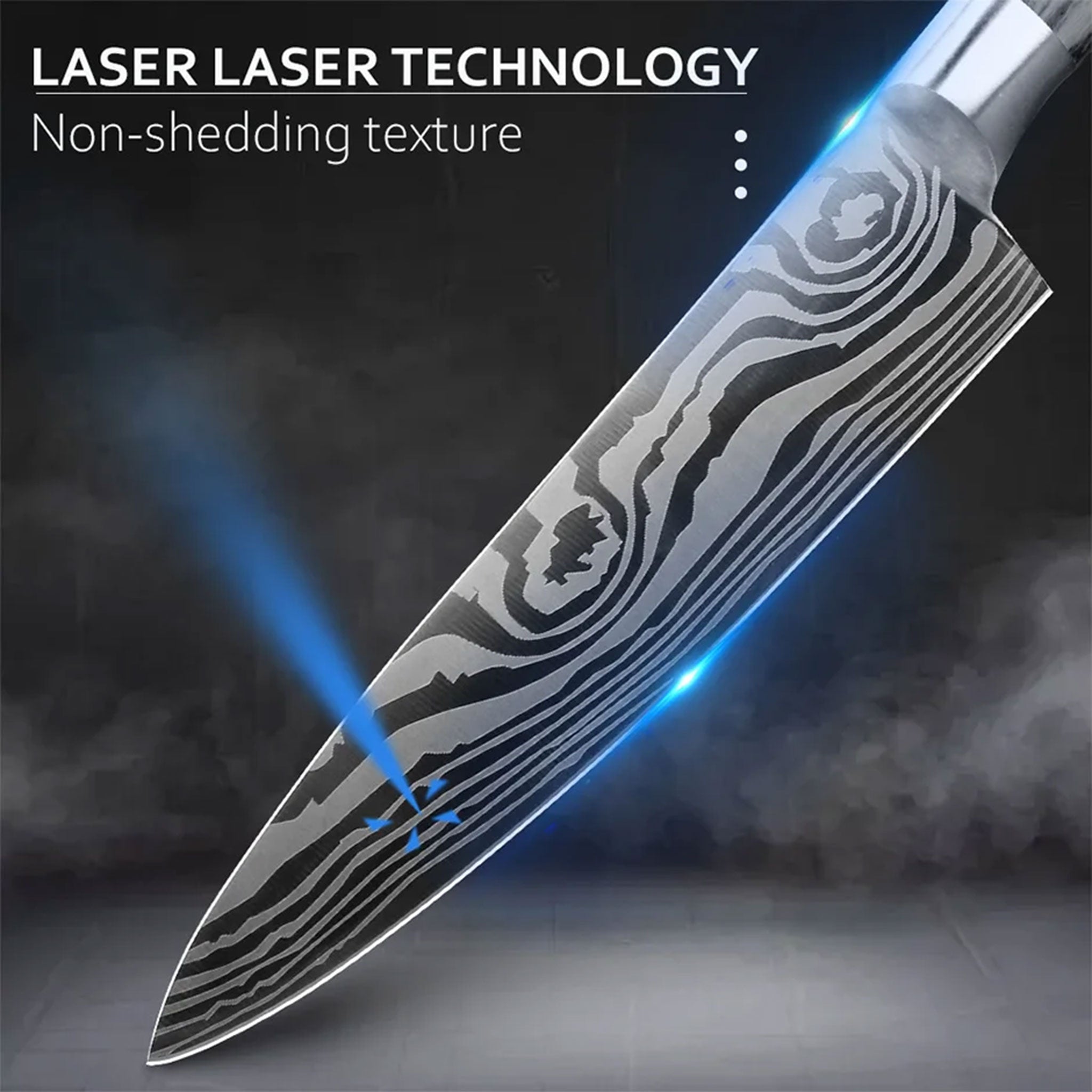 1–8 Piece Japanese Chef Knife Set – 7Cr17/440C Stainless Steel Kitchen Tools