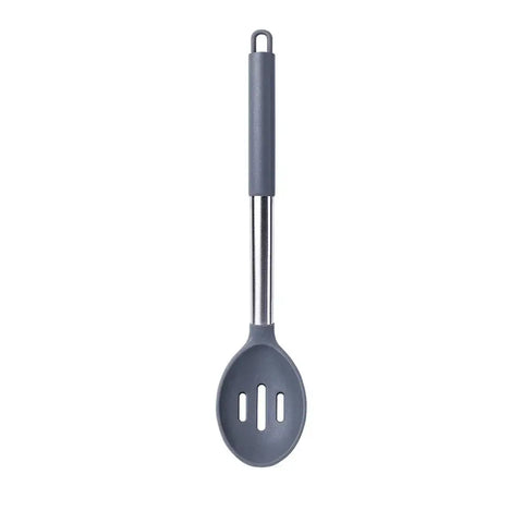 1-Pack Silicone Kitchenware Cooking Utensils Kitchen Accessories Spatula Turner Heat-resistant Soup Spoon Pasta Colander Shovel