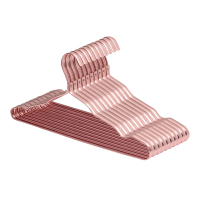 "10-Piece Aluminum Alloy Clothes Hanger Set – Non-Slip Golden Rack"