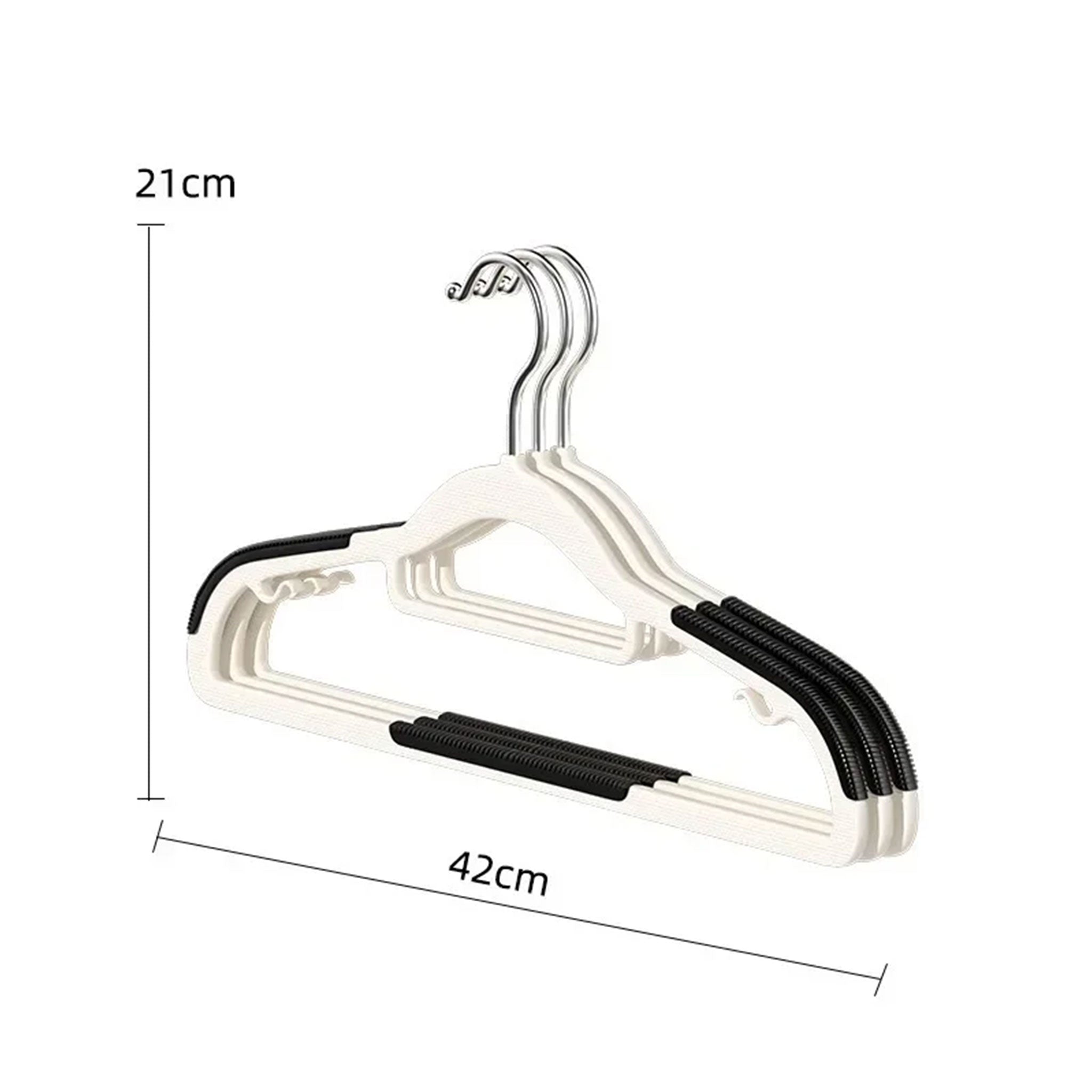 "10-Piece Non-Slip Clothes Hanger Set – No-Trace Storage Solution"