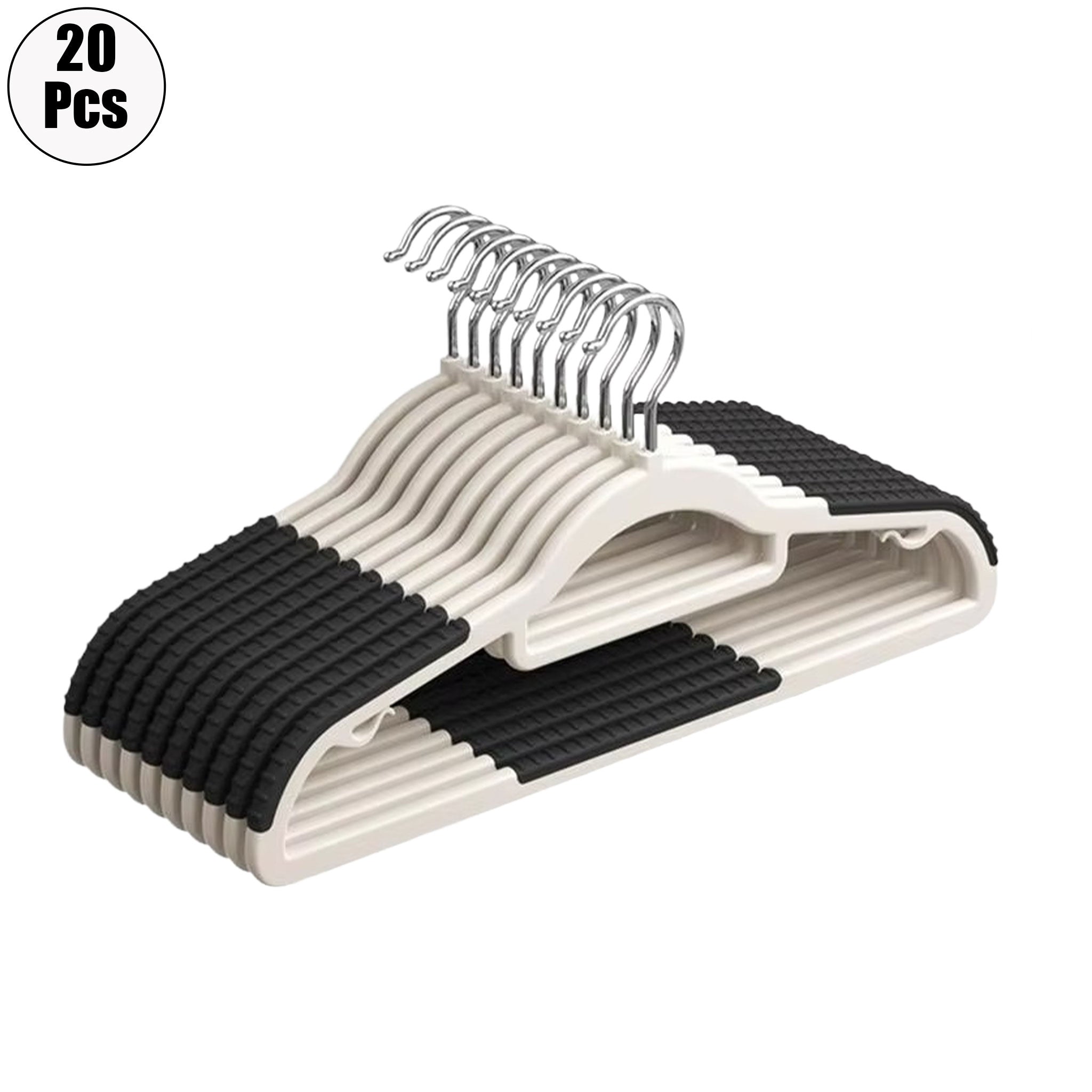 "10-Piece Non-Slip Clothes Hanger Set – No-Trace Storage Solution"