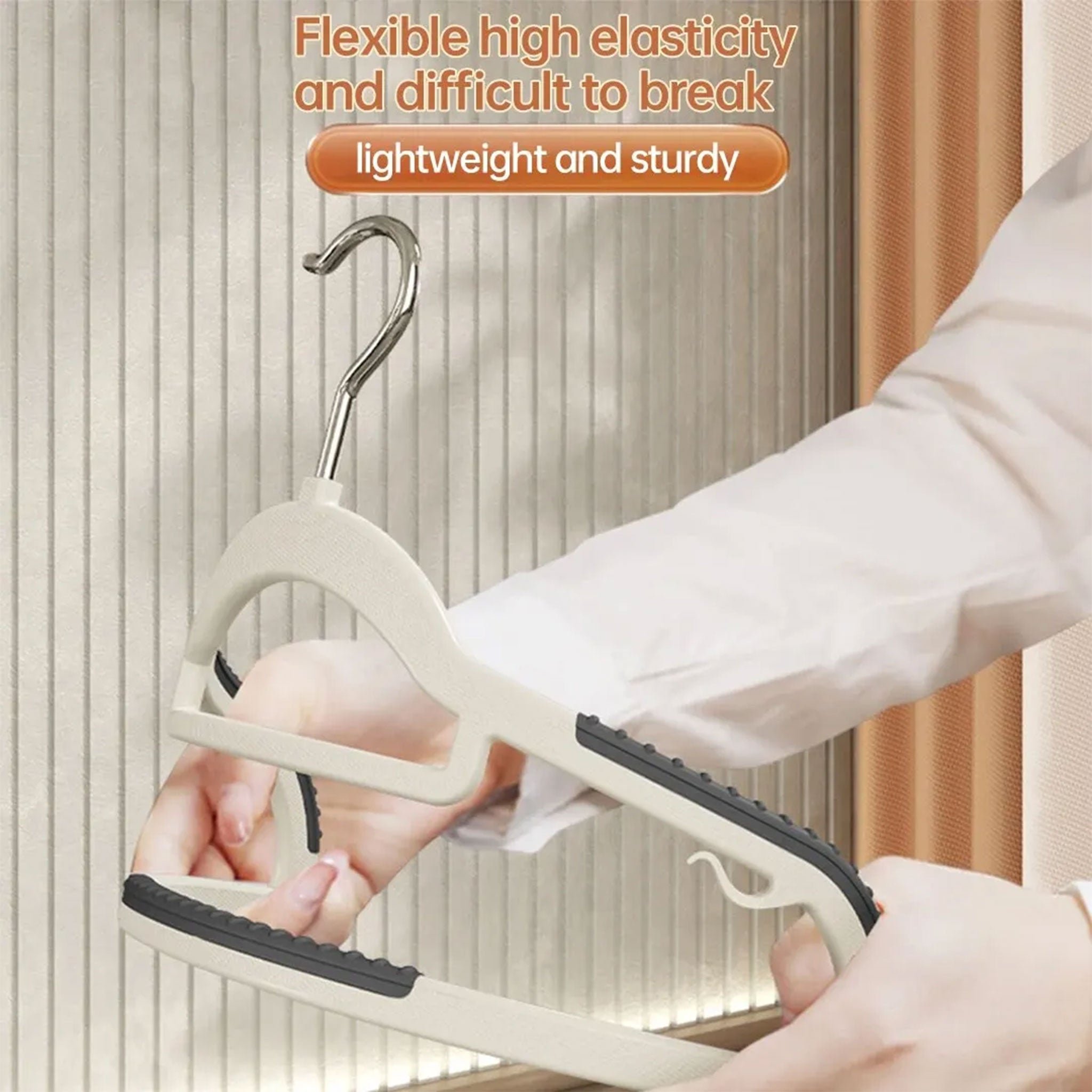 "10-Piece Non-Slip Clothes Hanger Set – No-Trace Storage Solution"