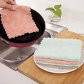 5/10 microfiber towels absorbent kitchen cleaning cloth non-stick oil dish towel dishcloth tableware household cleaning towel wiktra