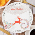 100PCS Christmas Paper Napkins 33X33CM Disposable Snowman Snowflake Reindeer Dinner Santa Napkins Paper Hand Towels for Xmas - Wiktra