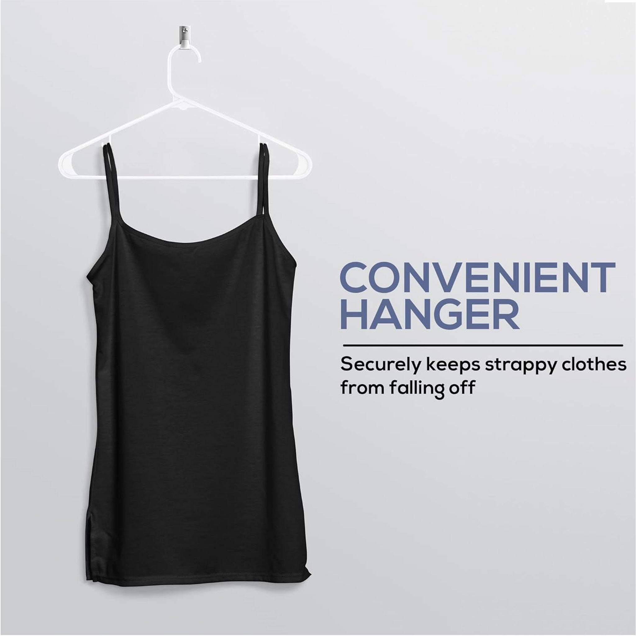 Space-Saving Plastic Hangers for Clothes — 20 PCS