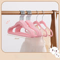 10PCS 30CM Plastic Hanger Organization Flocking Hanger Non-slip Velvet Hanger Home Clothing Store Hangers for Clothes pants wiktra