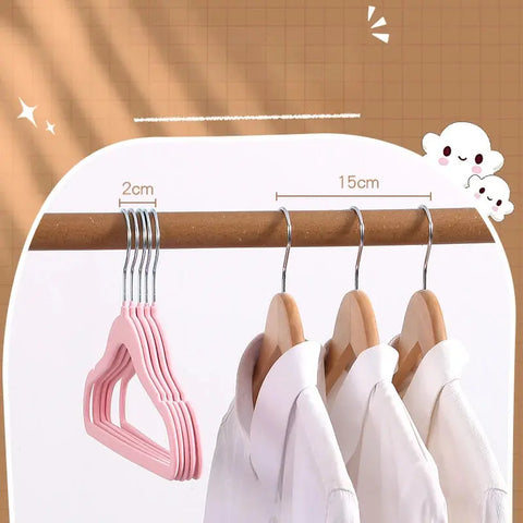 10PCS 30CM Plastic Hanger Organization Flocking Hanger Non-slip Velvet Hanger Home Clothing Store Hangers for Clothes pants wiktra