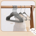 10PCS 30CM Plastic Hanger Organization Flocking Hanger Non-slip Velvet Hanger Home Clothing Store Hangers for Clothes pants wiktra