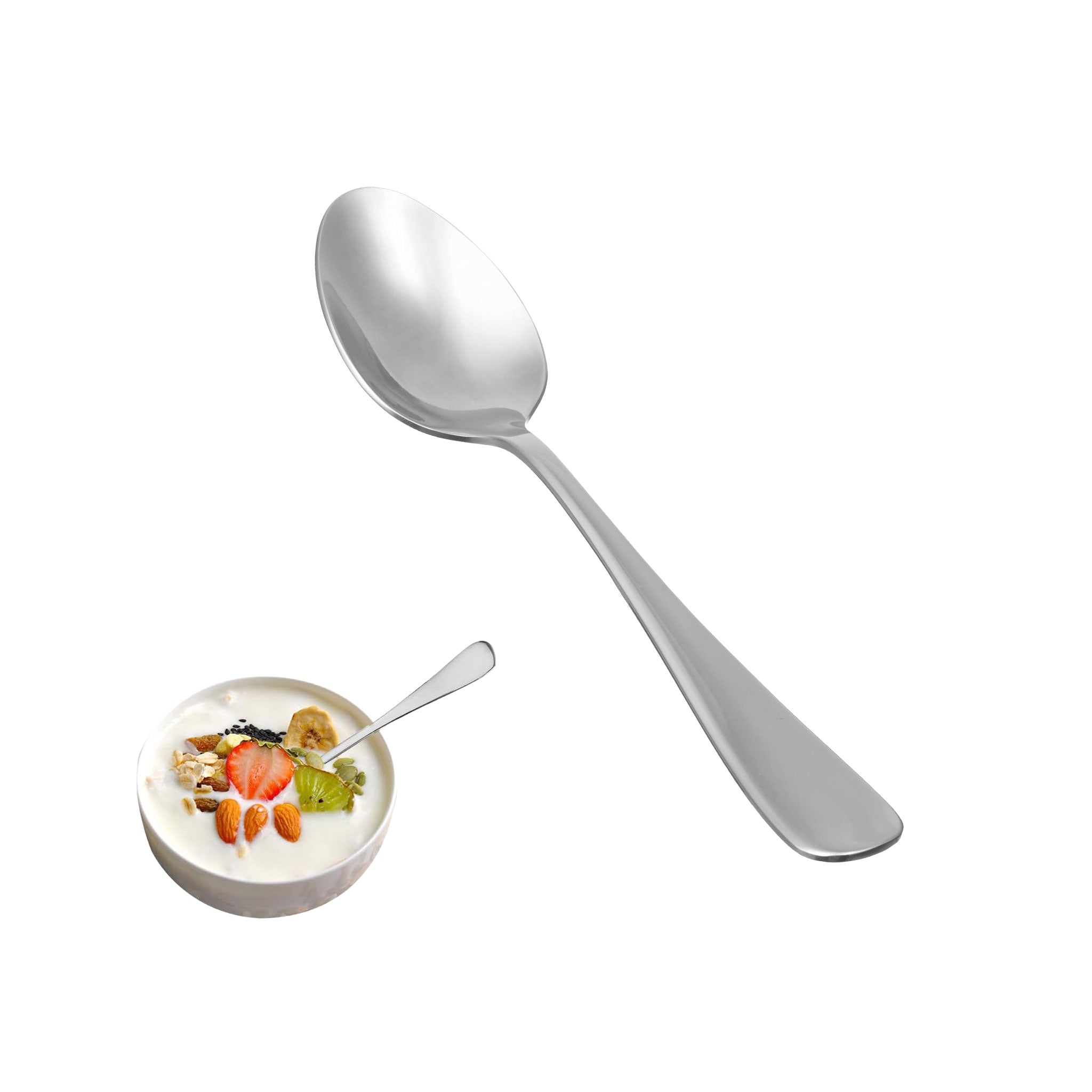 10PCS Personalized Long Handle Dessert & Coffee Spoons