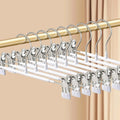 Pants Hangers with Clips 5/10Pack Adjustable SkirtHangers for Women Non-Slip Trousers Hanger for Jeans Clothes Hangers for Pants wiktra