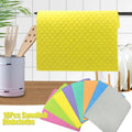 10Pcs Reusable Swedish Dishcloths Eco-Friendly Kitchen Cleaning Towels Cloths Kitchen Towels Household Cleaning Products wiktra