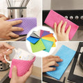 10Pcs Reusable Swedish Dishcloths Eco-Friendly Kitchen Cleaning Towels Cloths Kitchen Towels Household Cleaning Products wiktra