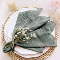 10pcs 30x30cm Cotton Cloth Napkins Gauze Pink Reusable for Wedding Decor Use Dinner Tea Towel Table Village Christmas Napkin - Wiktra