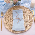 10pcs Handmade Gauze Crepe Cloth Napkins White  Pure Cotton Fabric Wedding Decor Everyday Use Dinner Tea Towel Table Village - Wiktra