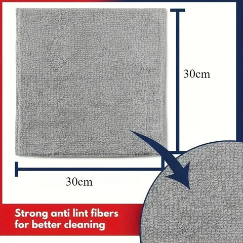 10pcs Kitchen Towel, Ultra-fine Fiber Light Gray Cleaning Cloth Set, Absorbent, Soft And Stain-removing Cloth Cleaning Cloths wiktra