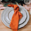 10pcs Napkins Cloth 42*42cm Rustic Cotton Gauze Hanky Tea Towel Dining Place Mats Wedding Restaurant Supplies Linen Table Decor - Wiktra