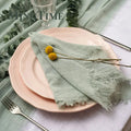 10pcs Napkins Cloth 42*42cm Rustic Cotton Gauze Hanky Tea Towel Dining Place Mats Wedding Restaurant Supplies Linen Table Decor - Wiktra