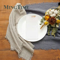 10pcs Napkins Cotton Cloth 41*41cm Rustic Gauze Hanky Tea Towel Dining Place Mats Wedding Supplies Linen Home Table Decor - Wiktra