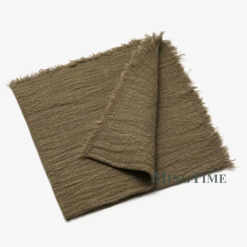 10pcs Napkins Cotton Cloth 41*41cm Rustic Gauze Hanky Tea Towel Dining Place Mats Wedding Supplies Linen Home Table Decor - Wiktra