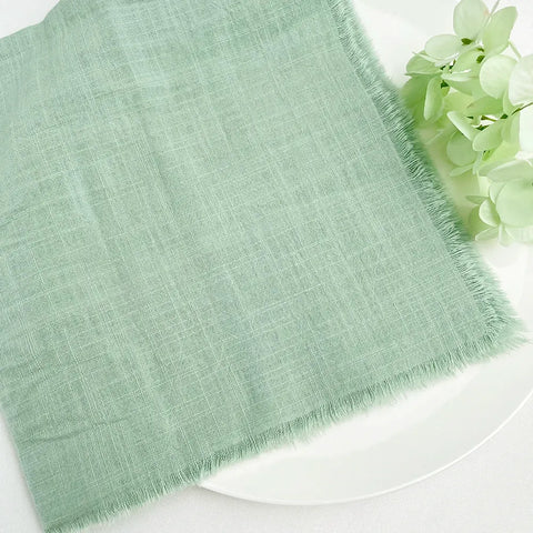 10pcs Sage Green Cloth Napkins Factory Wholesale Serving Cotton Napkins Serviette Gauze Towels Wedding Party Table Decoration/10pcs Napkins - Wiktra