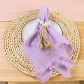 10pcs Wedding decorations cotton napkins 43 x43cm gauze tea towel pale pink cloth napkins countryside style - Wiktra