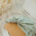 10pcs Wedding decorations cotton napkins 43 x43cm gauze tea towel pale pink cloth napkins countryside style - Wiktra