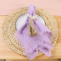 10pcs Wedding decorations cotton napkins 43 x43cm gauze tea towel pale pink cloth napkins countryside style - Wiktra