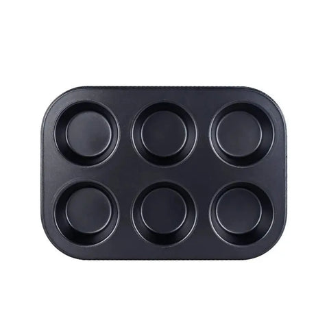 6/12 Cups Cupcake Mold Muffin Pan  Square Cupcake Pan Muffin Tray  Carbon Steel Baking Pan Non Stick Bakeware 657