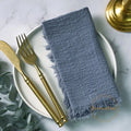 12PCS Napkins 41x41cm Cotton Cloth Gauze Retro Burr Rustic Kitchen Towel Dining Place Mat Wedding Party Linen Napkin Table Decor - Wiktra