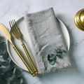 12PCS Napkins 41x41cm Cotton Cloth Gauze Retro Burr Rustic Kitchen Towel Dining Place Mat Wedding Party Linen Napkin Table Decor - Wiktra