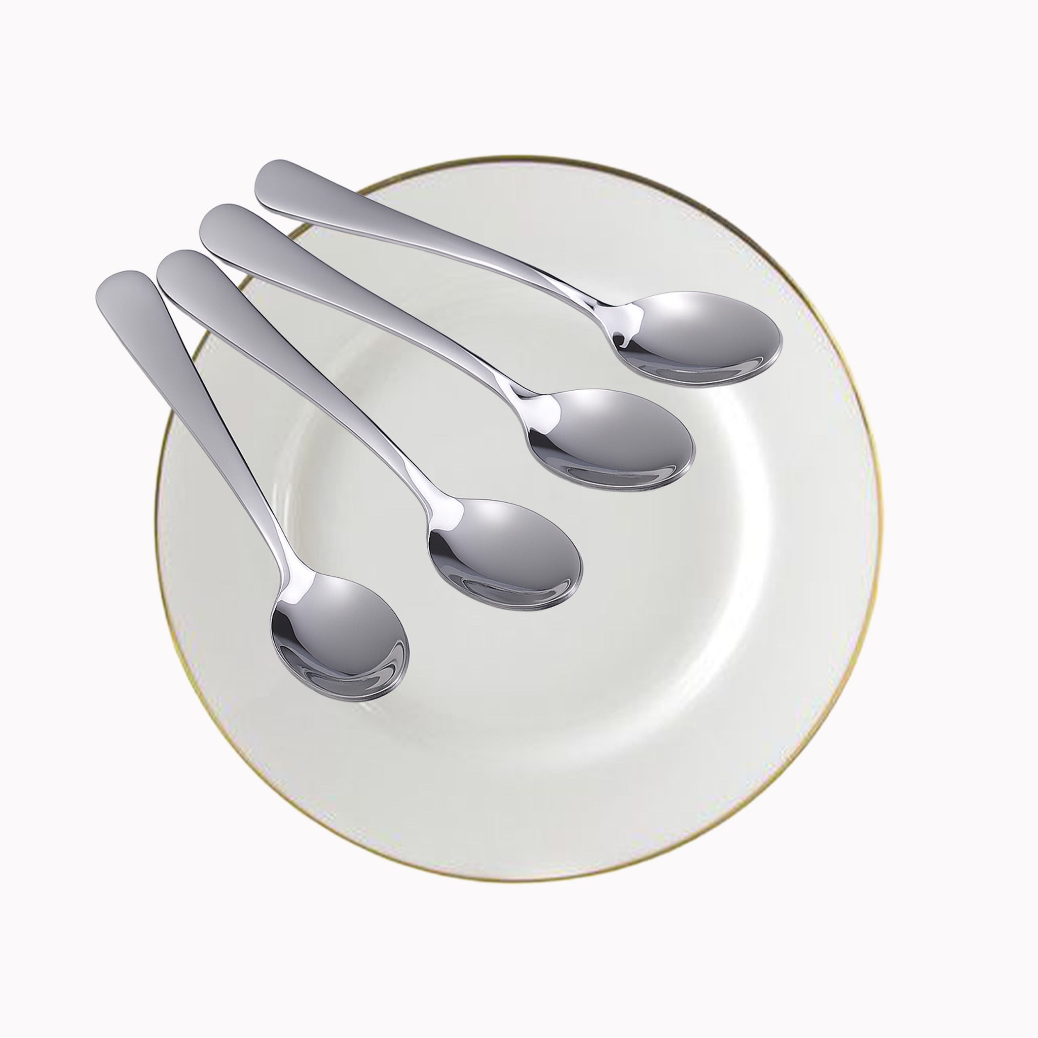 12Pcs Stainless Steel Silver Teaspoons